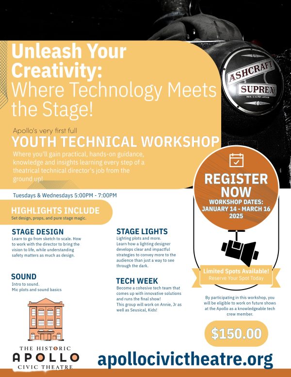 Registration: Apollo Youth Technical Theatre Workshop
