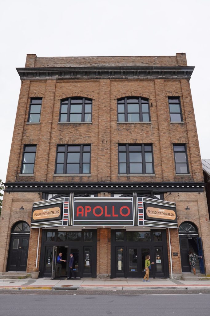 The Apollo Civic Theatre new marquee, installed 2025