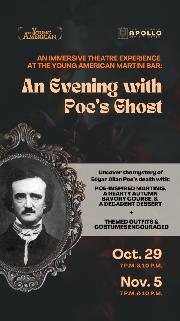 An Evening With Poe’s Ghost at The Young American Martini Bar