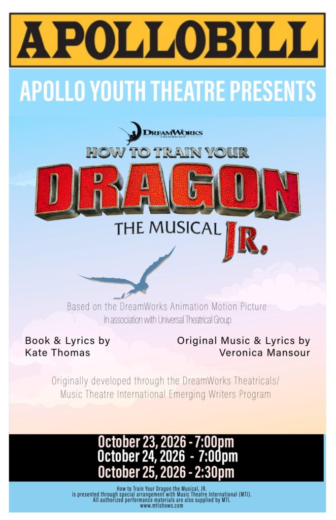 How to Train Your Dragon JR. playbill cover